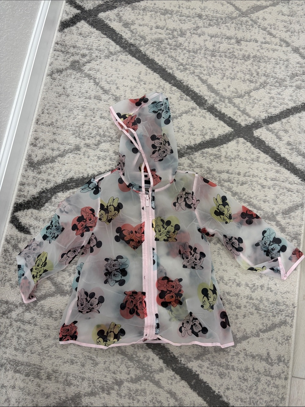 Baby gap Disney 3 years Mickey and Minnie Mouse waterproof jacket zipper